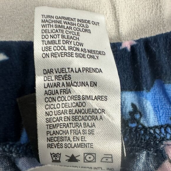 Disney Stitch Womens Sleepwear Pants Size Medium 8-10 Dark Navy Polyester - Picture 5 of 5